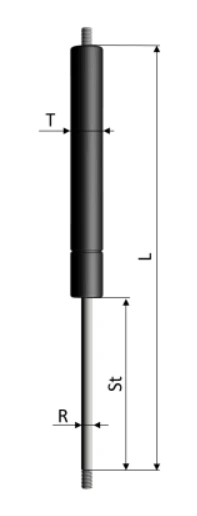 Gaz Actuator Body & Rod - Image 4